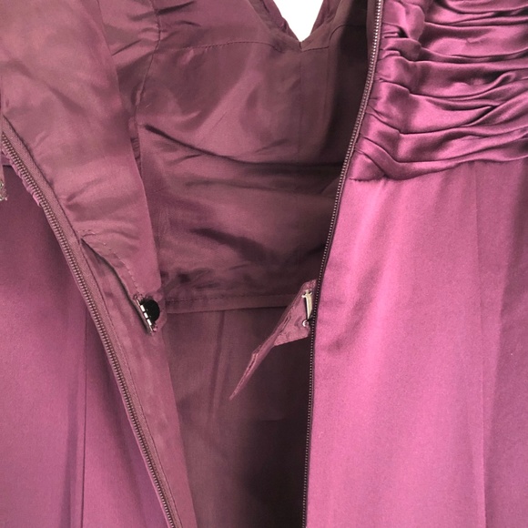 NWT Evening Dress Size 6 Purple Neimans Basix box 2 - Picture 5 of 8